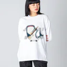 ひはせのじんべえす Big Long Sleeve T-Shirt