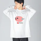 Yuko’ｓ Galleryのこぶたのラブちゃん Big Long Sleeve T-Shirt