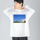 photo-kiokuの青空 ビッグシルエットロングスリーブTシャツ