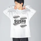 39Sの寿司 ～SUSHI～ ビッグシルエットロングスリーブTシャツ