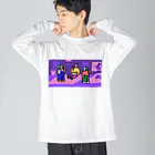 SHIMETASABASHOPのジュース好き子 Big Long Sleeve T-Shirt