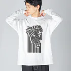 カイヅカの縄文の模様Ⅰ Big Long Sleeve T-Shirt