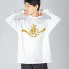 necoismの梵字 [アーンク] 金 ap 朴筆 ビッグシルエットロングスリーブTシャツ