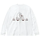 lemonysnow/ハリネズミグッズのハリネズミとバイク Big Long Sleeve T-Shirt