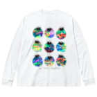 majiodesignのギャラクシーフルーツ Big Long Sleeve T-Shirt