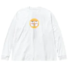 ajitukeのラッキーキャットと月 Big Long Sleeve T-Shirt