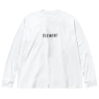 パーソナルジム ELEMENT公式ショップのELEMENT ブラックロゴ アパレル Big Long Sleeve T-Shirt