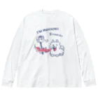 イラスト MONYAAT のポメラニアンお仕事中 Big Long Sleeve T-Shirt