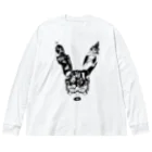 SIXTY-NINE FACTORYのBlack Bunny Mask ビッグシルエットロングスリーブTシャツ