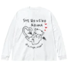 〒 表参道 路地裏 49010の▽ 白猫に 悪魔に なる？ Big Long Sleeve T-Shirt