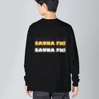 SAUNA FKI／サウナ福井の【SAUNA FKI/サウナ福井】カラフルロゴ Big Long Sleeve T-Shirt