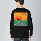 hillmaligramのUFO ロンT ビッグシルエットロングスリーブTシャツ