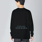 Azul オリジナルアイテムのワンカラーヤドカリ黒 Big Long Sleeve T-Shirt