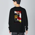 MarushoのJunkie 花札ロンTee Big Long Sleeve T-Shirt