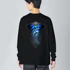 RMk→D (アールエムケード)の逆扇 蒼炎 Big Long Sleeve T-Shirt