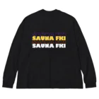 SAUNA FKI／サウナ福井の【SAUNA FKI/サウナ福井】カラフルロゴ ビッグシルエットロングスリーブTシャツ