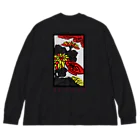 MarushoのJunkie 花札ロンTee Big Long Sleeve T-Shirt