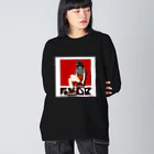 ex_machieのスニーカーを履く女の子 Big Long Sleeve T-Shirt