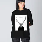 penoitrodのBone&Cross ビッグシルエットロングスリーブTシャツ