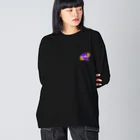 NinpoSTUDIO. _ ONLINE SHOPのTora-Secondsight_Black ビッグシルエットロングスリーブTシャツ