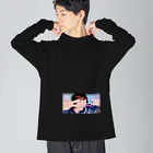 たざ美ちゃんずのたざ美ダブルピース Big Long Sleeve T-Shirt