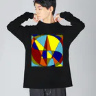 SONOTANOMONOの幾何学模様ロゴ ビッグシルエットロングスリーブTシャツ
