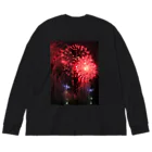 空屋　sorayakusakaの 201908171905003　赤の連発 Big Long Sleeve T-Shirt