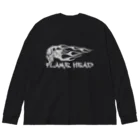 Ａ’ｚｗｏｒｋＳのFLAME HEAD WHT Big Long Sleeve T-Shirt