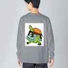 316(MIHIRO)のスペインイシガメとクサガメちゃん Big Long Sleeve T-Shirt