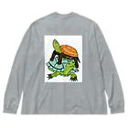 316(MIHIRO)のスペインイシガメとクサガメちゃん Big Long Sleeve T-Shirt