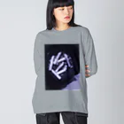 日淡水玉のブティック『sigh, and the people.』のわたしとあなたの境界 Big Long Sleeve T-Shirt