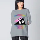 Ａ’ｚｗｏｒｋＳのスリスリくんビッグシルエットロングスリーブＴシャツ(非公認) Big Long Sleeve T-Shirt