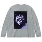 日淡水玉のブティック『sigh, and the people.』のわたしとあなたの境界 Big Long Sleeve T-Shirt