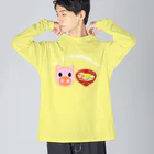 JIU(ジウ)ブラジリアン柔術Tシャツのbuta noodle ビッグシルエットロングスリーブTシャツ