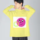 キャラらるラテcararalLatteの目が回るくん ビッグシルエットロングスリーブTシャツ