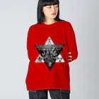 Ａ’ｚｗｏｒｋＳの六芒星ネクロマンサー ブラックアンクリバース Big Long Sleeve T-Shirt