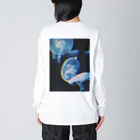 ばやし/8845の8845-jellyfish ビッグシルエットロングスリーブTシャツ