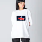 Danny-HeavenのHEAVEN "サメ" Big Long Sleeve T-Shirt