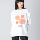 the groove takamatsu.のtype1:groove orange ビッグシルエットロングスリーブTシャツ