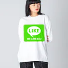 JIU(ジウ)ブラジリアン柔術TシャツのLIKE ビッグシルエットロングスリーブTシャツ