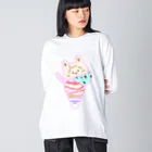 SUSEONG1991のアイスクリーム ビッグシルエットロングスリーブTシャツ