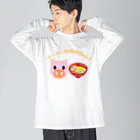 JIU(ジウ)ブラジリアン柔術Tシャツのbuta noodle ビッグシルエットロングスリーブTシャツ