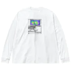 9livesworkの星雲ねこ Big Long Sleeve T-Shirt