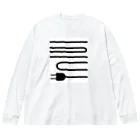 日々碌ストアの充電 Big Long Sleeve T-Shirt