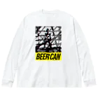 Everything for the BEERのMan with Beer Can Big Long Sleeve T-Shirt