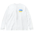 NicoRock 2569のMakeLove,NOTWAR.NICOROCK _ ForUkraina ビッグシルエットロングスリーブTシャツ