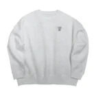 今日の白子のしらっＴ（くちびる） Big Crew Neck Sweatshirt