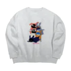 ヤママユ(ヤママユ・ペンギイナ)のうさぺん。 Big Crew Neck Sweatshirt