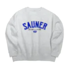 Super Sauna StyleのSAUNER1137 Blue ビッグシルエットスウェット