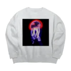 mmmzKのjellyfish_ネオン Big Crew Neck Sweatshirt